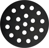 Round Cast Iron Bottom Fire Grate for Big Green Egg, BBQ High Heat Charcoal Plate for S/Mini/Medium, Grill Charcoal Replacement Parts Green Egg Accessories-6.5in