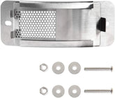 Stainless Steel Draft Door Fit Mini,Small Big Green Egg Kamado Accessories Big Green Egg Parts Screen Replacement Parts for Bottom Vent with Punched Mesh Screen