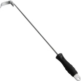 BBQ Ash Tool for Big Green Egg Stainless Steel Ash Poker for Kamado Joe Charcoal Smoker Wood Burning Stove Ash Rake,Ash Tool for Other Charcoal Grills Corner Cleaner Accessories 17.5"