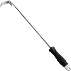 BBQ Ash Tool for Big Green Egg Stainless Steel Ash Poker for Kamado Joe Charcoal Smoker Wood Burning Stove Ash Rake,Ash Tool for Other Charcoal Grills Corner Cleaner Accessories 17.5"