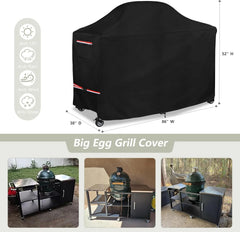 Grill Cover for 84 Inch Big Green Egg Grill Table, Waterproof Heavy Duty Outdoor Grill Cover, Kamado Ceramic BBQ Grill Cover, XL Green Egg Cover, Grill Cart Cover