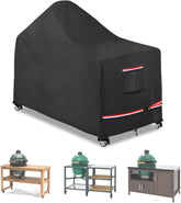 Grill Cover for 54 Inch Big Green Egg Grill Table, Waterproof Heavy Duty Outdoor Grill Cover, Kamado Ceramic BBQ Grill Cover, XL Green Egg Cover, Grill Cart Cover