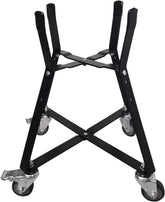 Rolling Cart for Kamado Joe Junior 13.5" Grill Stand for Kamado Joe Accessories, Rolling Nest with Heavy Duty Locking Caster Wheels Powder Coated Steel for Smoker Kamado Grill Stand Black