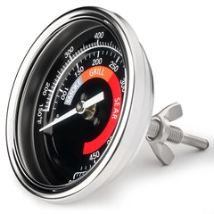 BBQ Grill Temperature Gauge Waterproof for Kamado Joe,3.3" Grill Temperature Gauge Replacement for Kamado Joe Accessories Stainless Steel 150-900°F Cooking Thermometer