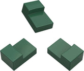 Grill Ceramic Feet Shoes for Big Green Egg, Kamado Joe Classic Big Joe Primo, Dracarys Charcoal Grills - 3 Pack Green