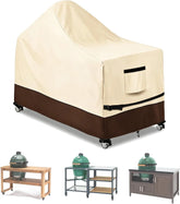 Grill Cover for 62 Inch Big Green Egg Grill Table, Waterproof Heavy Duty Outdoor Grill Cover, Kamado Ceramic BBQ Grill Cover, XL Green Egg Cover, Grill Cart Cover