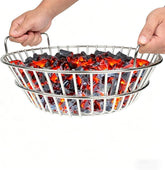 304 Stainless Steel Charcoal Ash Basket for Large Big Green Egg