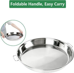 18" Drip Pan for Big Green Egg XLarge Accessories BGE XL Replacement Parts | Stainless Steel, 18 inch