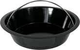 Ash Can with Handle Compatible with XL Big Green Egg,Charcoal Ash Collector Must Haves Green Eggs Accessories Carbon Steel Ash Pot with Enamel Coating Steel Folding Handle Kamado Ash Basket