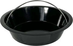 Ash Can with Handle Compatible with XL Big Green Egg,Charcoal Ash Collector Must Haves Green Eggs Accessories Carbon Steel Ash Pot with Enamel Coating Steel Folding Handle Kamado Ash Basket