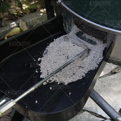 Ash Pan and Ash Poker Compatible with Big Green Egg Accessories,Stainless Steel Ash Removal Tool Set Ash Rake Tool Kit for Large BGE,for KamadoJoe Primo Grill Other Charcoal Smoker Wood Burning Stove