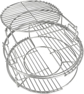 5 Piece Expander Rack for Big Green Egg Medium Replacement Kit Grill Racks for Eggspander Conveggtor Basket 304 Stainless Steel with Removable Cooking System BGE Accessories