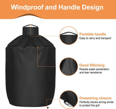 Grill Cover for XL Big Green Egg & Kamado Big Joe 24" – 600D Waterproof