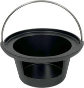 Cast Iron Ash Can with Handle for Medium Big GreenEggs,Charcoal Ash Pot Green Egg Accessories Must Haves,Perfectly Paired with Fire Grate/Charcoal Basket for Use | Quick & Easy Cleaning