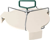 Large Ceramic Plate Setter Heat Deflector with All-Round Lifter Set Compatible with Large Big Green Egg,and Other Similar Sized Kamado Grill,18 In Ceramic Egg Grill