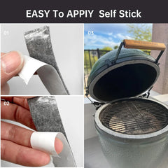 2Pcs High Temp Grill Gasket Replacement