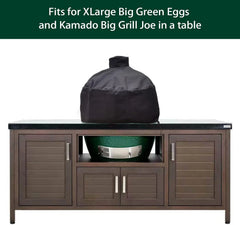 34” Kamado Dome Grill Cover for XLarge Big Green Egg, Kamado Joe Big Joe in Built-in or Island,XL Big Green Egg Accessories Waterproof Outdoor Grill Cover