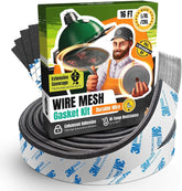 Gasket for Big Green Egg Large/XL/XXL - 16 FT Wire Mesh Gasket - Fiberglass BGE Gasket - Compatible with Big Green Egg - Accessories & Parts for Grill by Smoker Chef