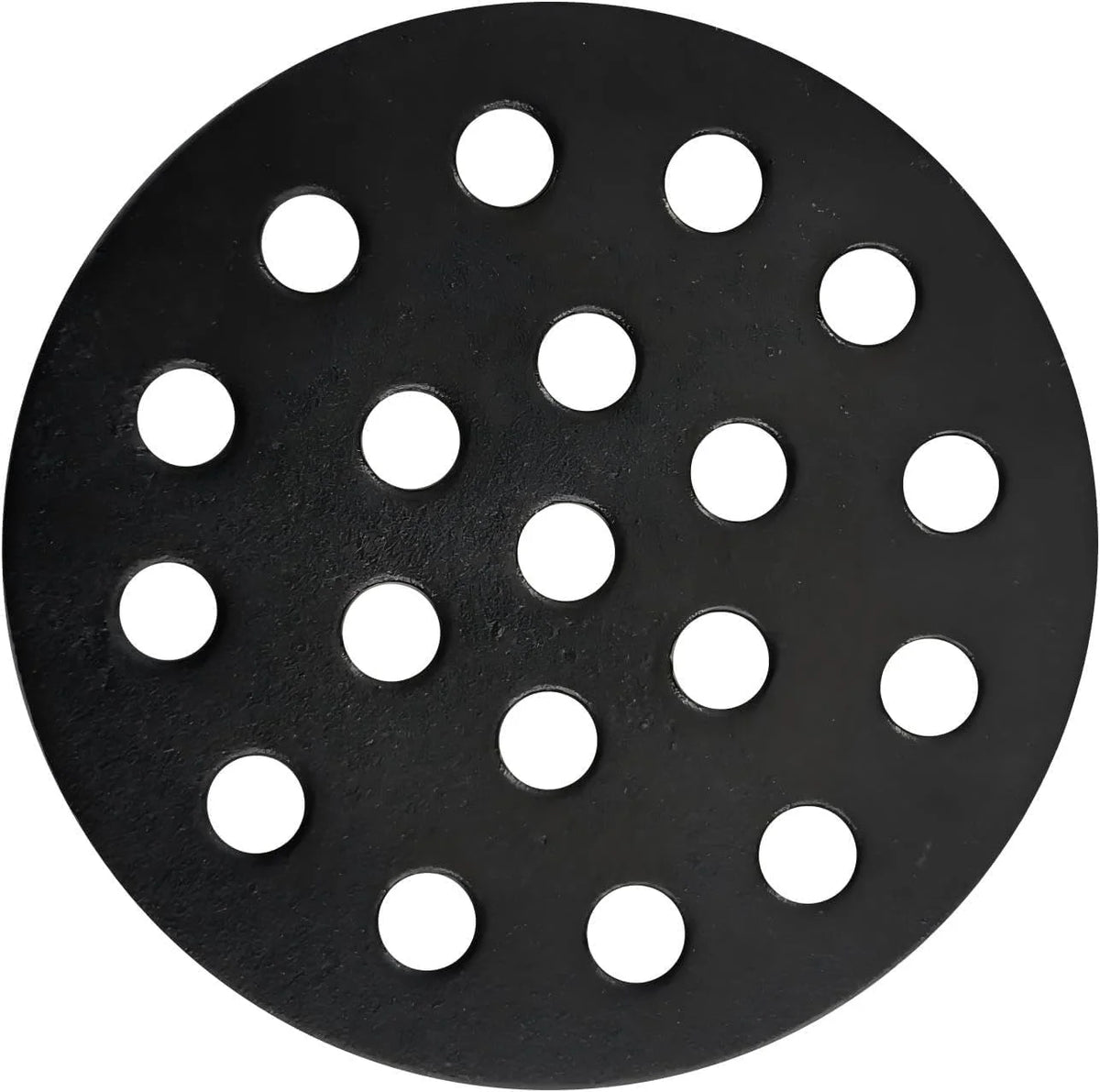 Round Cast Iron Bottom Fire Grate for Big Green Egg, BBQ High Heat Charcoal Plate for S/Mini/Medium, Grill Charcoal Replacement Parts Green Egg Accessories-6.5in