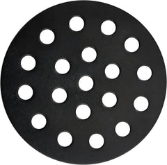 Round Cast Iron Bottom Fire Grate for Big Green Egg, BBQ High Heat Charcoal Plate for S/Mini/Medium, Grill Charcoal Replacement Parts Green Egg Accessories-6.5in