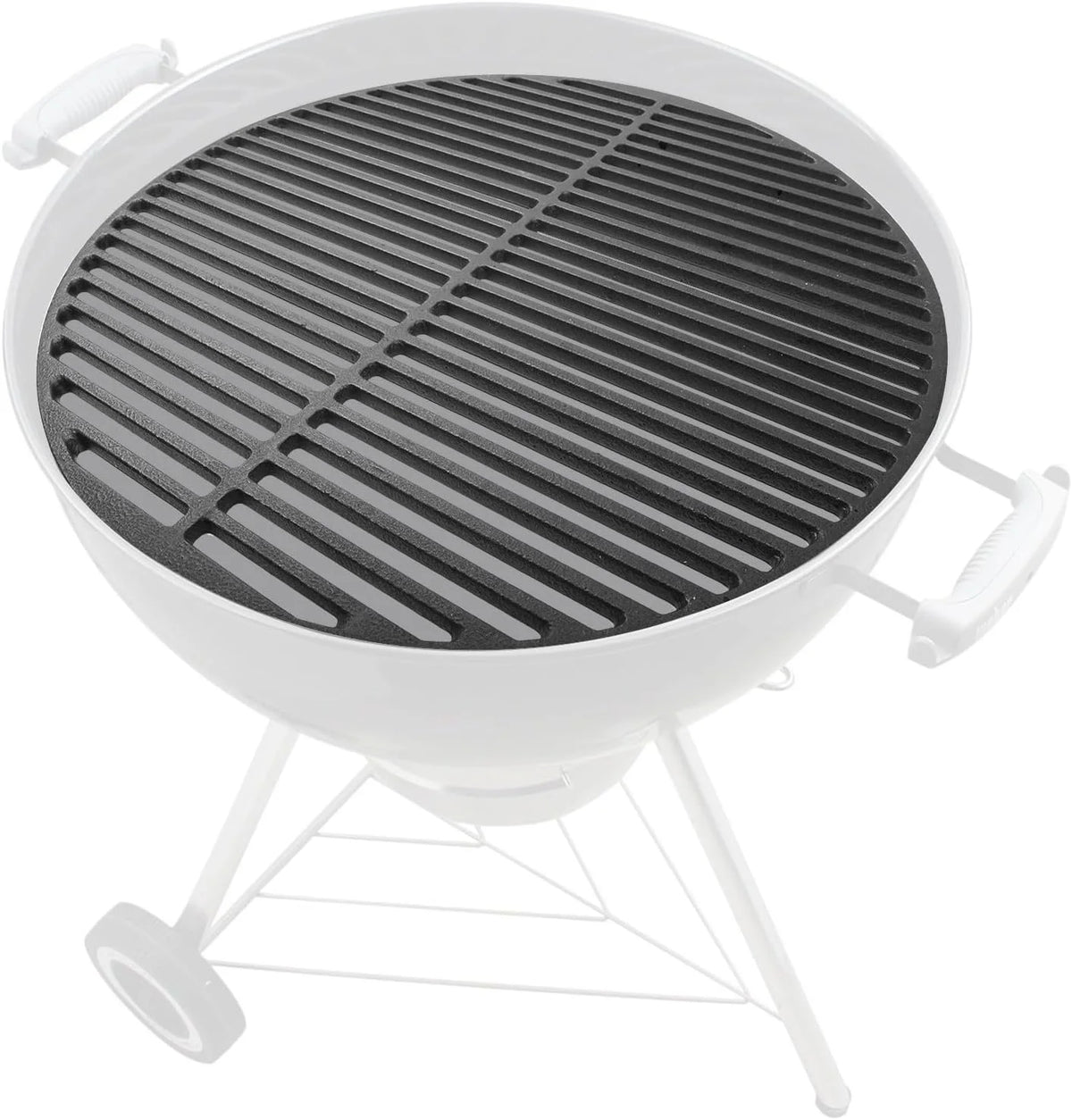 Cast Iron Grill Grates Grid Round for 22 Inch Weber Charcoal Grill,Cooking Grate Replacement fit Weber 22 Performer Bar-B-Kettle,Master-Touch and One-Touch,Works on Recteq Bullseye and Barrel