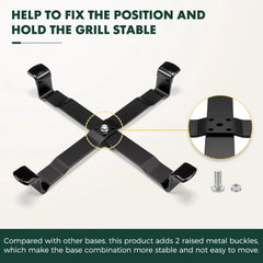Grill Stand for Big Green Egg Nest,Big Green Egg Accessories Kamado Grill Table Nest Stand (Fit M BGE)