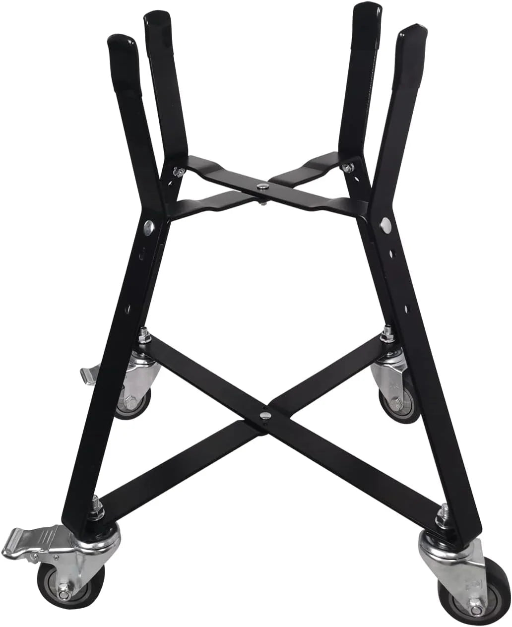 Rolling Cart for Kamado Joe Junior 13.5" Grill Stand for Kamado Joe Accessories, Rolling Nest with Heavy Duty Locking Caster Wheels Powder Coated Steel for Smoker Kamado Grill Stand Black