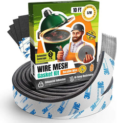 Gasket for Big Green Egg S/M - 10 FT Wire Mesh Gasket - Fiberglass BGE Gasket - Compatible with Big Green Egg - Accessories & Parts for Grill by Smoker Chef