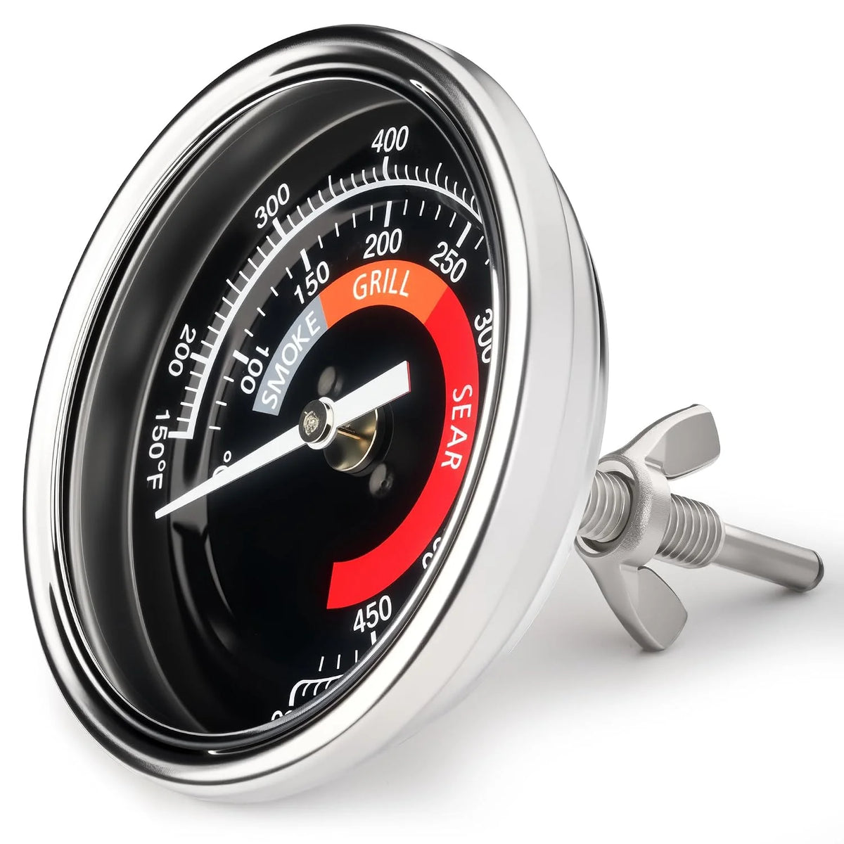 BBQ Grill Temperature Gauge Waterproof for Kamado Joe,3.3" Grill Temperature Gauge Replacement for Kamado Joe Accessories Stainless Steel 150-900°F Cooking Thermometer
