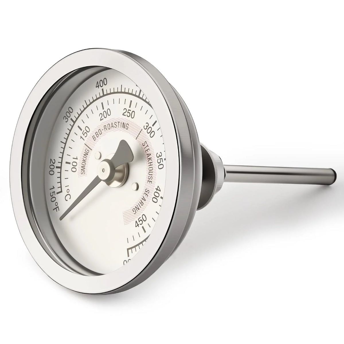 BBQ Grill Temperature Gauge Waterproof Large Face for Kamado Joe JR Barbecue Charcoal Grill Stainless Steel 150-900°F Cooking Thermometer (2.5" for KJ)