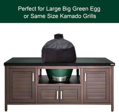 29” Kamado Dome Grill Cover for Large Big Green Egg, Kamado Joe Classic in Built-in or Island, Big Green Egg Accessories Waterproof Outdoor Grill Cover