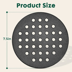 Cast Iron 7.5" Bottom Fire Grate BBQ High Heat Charcoal Plate for Kamado Joe Junior Grill Replacement Accessories