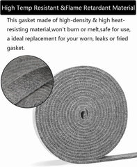 Gasket Replacement for Big Green Egg Large and XLarge Grill-for BGE Parts Accessories-High-Temp Material Seal with Scraper-Self Stick 15Ft x7/8" Wide