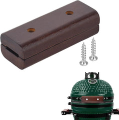 4'' Handle Block Replacement with Screws for Big Green Egg Medium/Small, Grill Handle Replacement Parts Compatible with BGE for BBQ