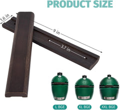 BGE Wooden Grill Handle Replacement Kit with Screws for Large/XL/XXL 9'' Models - Compatible with Big Green Egg BBQ