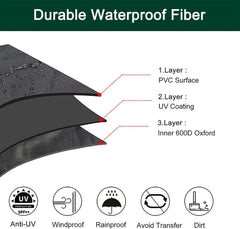 34” Kamado Dome Grill Cover for XLarge Big Green Egg, Kamado Joe Big Joe in Built-in or Island,XL Big Green Egg Accessories Waterproof Outdoor Grill Cover