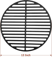 Cast Iron Cooking Grate,Cooking Grids Grates for Small and Minimax Big Green Egg,Round Grill Grate Replacement for Big Green Egg,13 Inch Cast Iron Grates