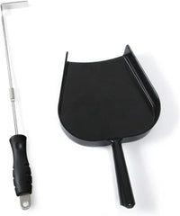 Ash Tool and Ash Pan fit Big Size Green Egg,Stainless Steel Grill Cleaning Tools Set for Big Green Color Egg Primo and Other Charcoal Kamado Stove