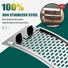 Stainless Steel Draft Door Replacement for XL BigGreen Egg Grill, with Mounting Hardware | Adjustable Bottom Vent with Heavy-Duty Mesh,Grill Accessories Compatible