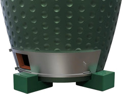 Grill Ceramic Feet Shoes for Big Green Egg, Kamado Joe Classic Big Joe Primo, Dracarys Charcoal Grills - 3 Pack Green
