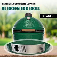 Stainless Steel Draft Door Replacement for XL BigGreen Egg Grill, with Mounting Hardware | Adjustable Bottom Vent with Heavy-Duty Mesh,Grill Accessories Compatible