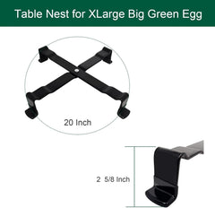 Grill Stand Table Nest for XLarge Big Green Egg, Big Green Egg Accessories Kamado Grill Table Nest Stand