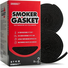 2-Pack x 8 Feet BGE Grill Gasket Replacement, Smoker Gasket Seal for Big Green Egg Large/XL/XXL - 16 Ft, 7/8" x 1/8" Felt, Seal Tape to Keep the Heat Locked, Green Egg BBQ Accessories & Parts