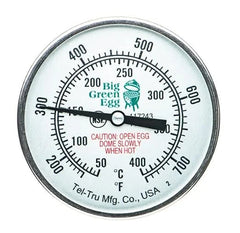 Big Green Egg TEL-TRU LG DIAL Temp Gauge 3" Analog Thermometer for Grill