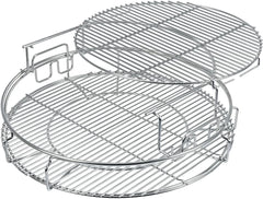 5 Piece Replacement Kit for Big Green Egg XL, Rack for Eggspander 5 Piece Kit Conveggtor Basket 304 Stainless Steel Grill Stack Rack with Removable Cooking System Expander Rack